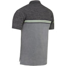 Callaway Heather Chest Stripe Polo Shirt - Caviar Heather