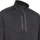 Callaway Heather Eco Stripe Fleece - Black Heather