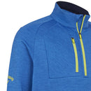 Callaway Heather Eco Stripe Fleece - Mazarine Blue Heather