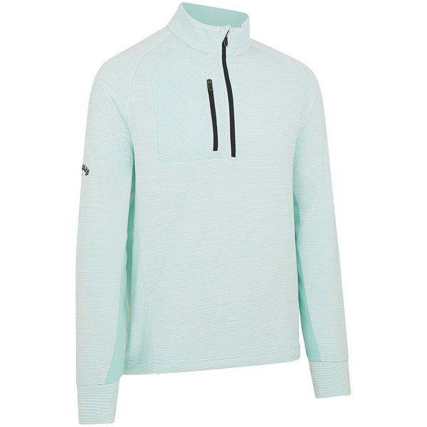 Callaway Heather Striped Fleece - Aruba Blue Heather