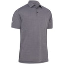 Callaway Heathered Jacquard Polo Shirt - Black Heather