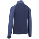 Callaway Herringbone Print 1/4 Zip Chillout Pullover - Peacock