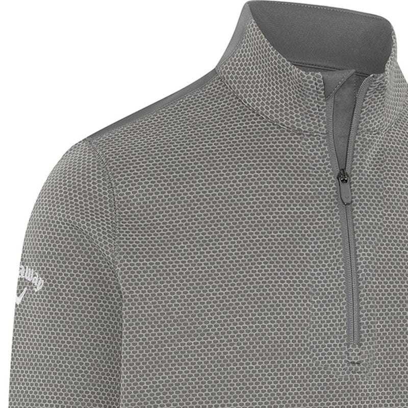 Callaway Hex 1/4 Zip Pullover - Medium Grey/Heather