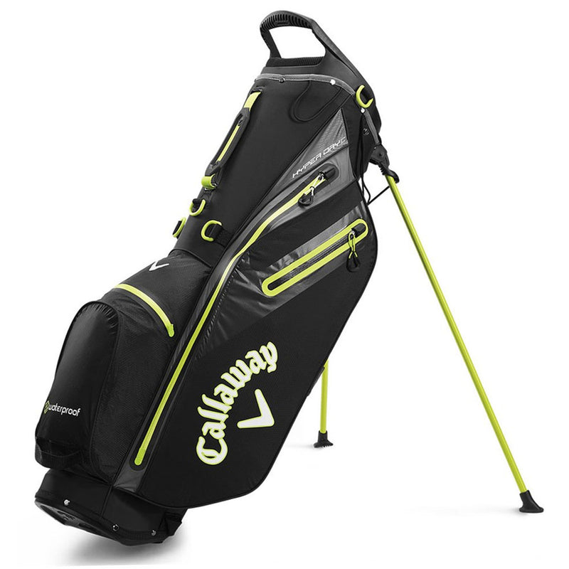 Callaway Hyper Dry C Stand Bag - Black/Charcoal/Yellow