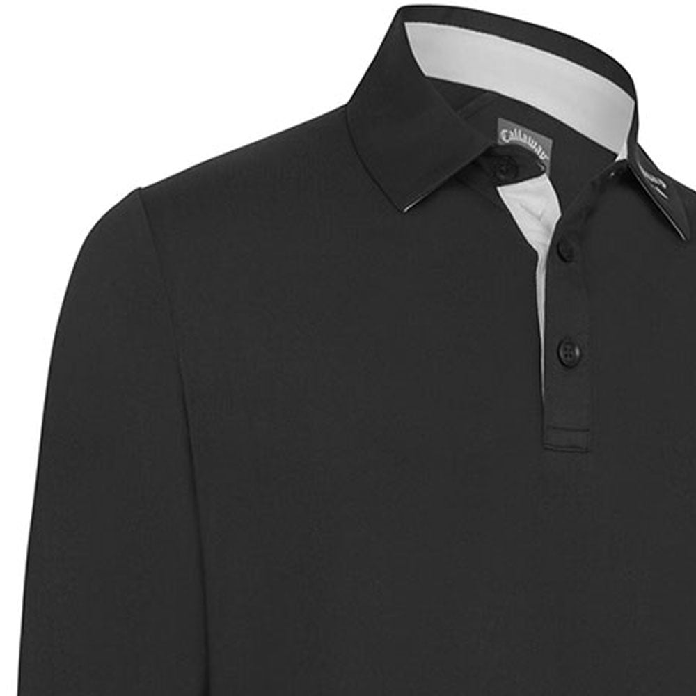 Callaway Long Sleeve Performance Polo Shirt Caviar