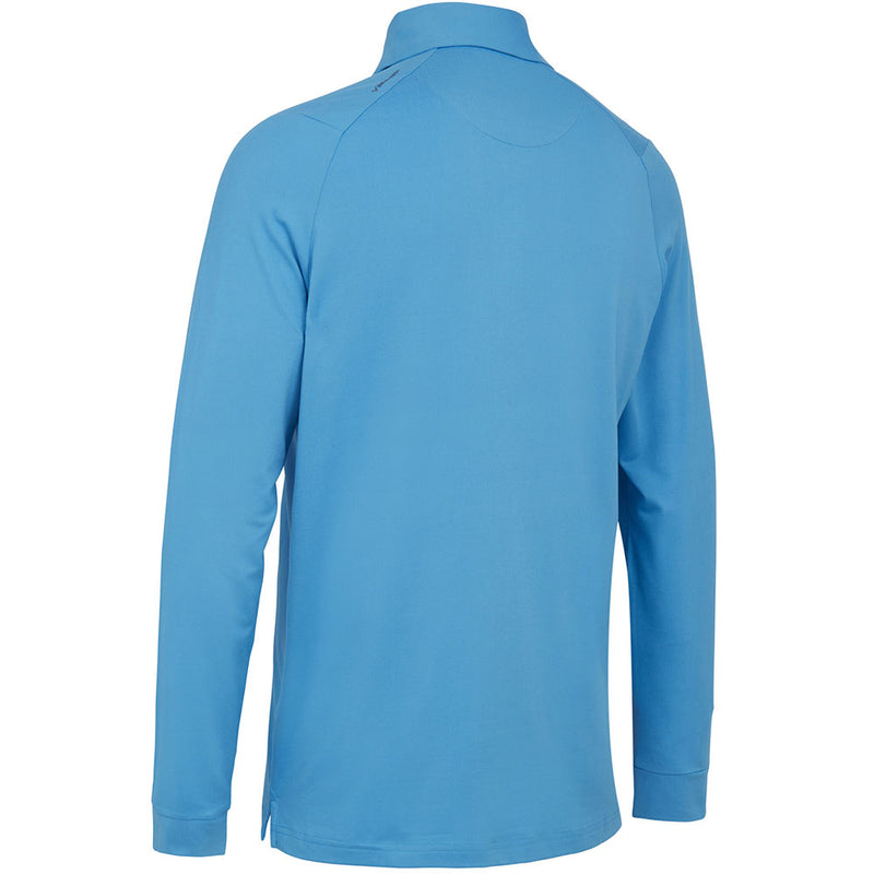 Callaway Long Sleeve Performance Polo Shirt - Malibu Blue