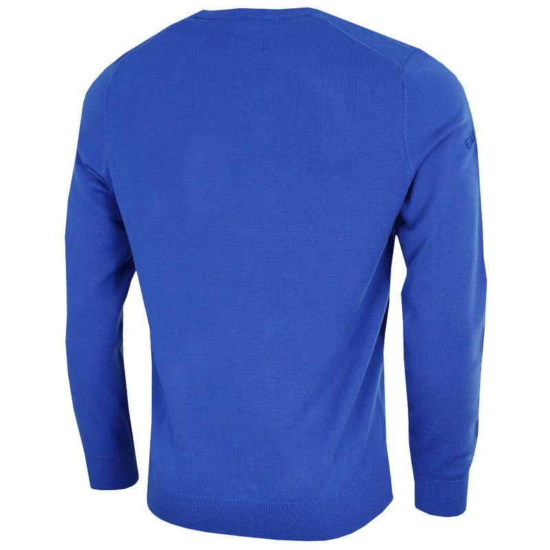 Callaway Merino Wool V-Neck Pullover - Surfing Blue