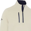 Callaway Midweight Textured 1/4 Zip Pullover - Oatmeal