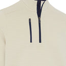Callaway Midweight Textured 1/4 Zip Pullover - Oatmeal