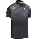 Callaway Multi-Colour Glitched Print Polo Shirt - Caviar