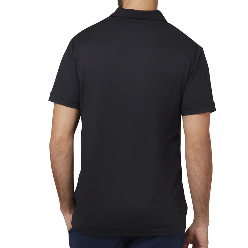 Callaway Multi-Colour Glitched Print Polo Shirt - Caviar