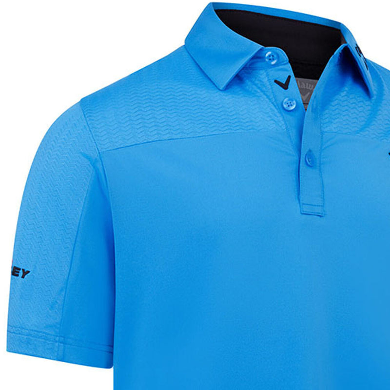 Callaway Odyssey Ventilated Block Polo Shirt - Malibu Blue