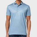 Callaway Ombre Chev Print Polo Shirt - Faded Denim