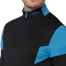 Callaway 1/4 Zip Colour Block Pullover - Caviar