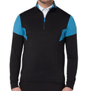 Callaway 1/4 Zip Colour Block Pullover - Caviar