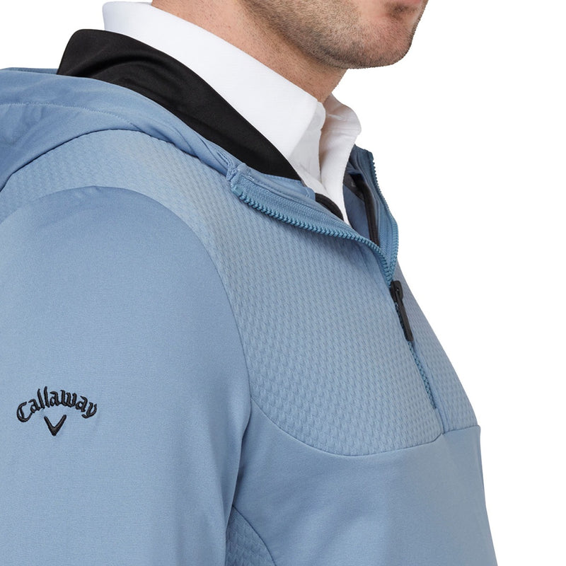 Callaway 1/4 Zip Mixed Media Technical Hoodie - Infinity
