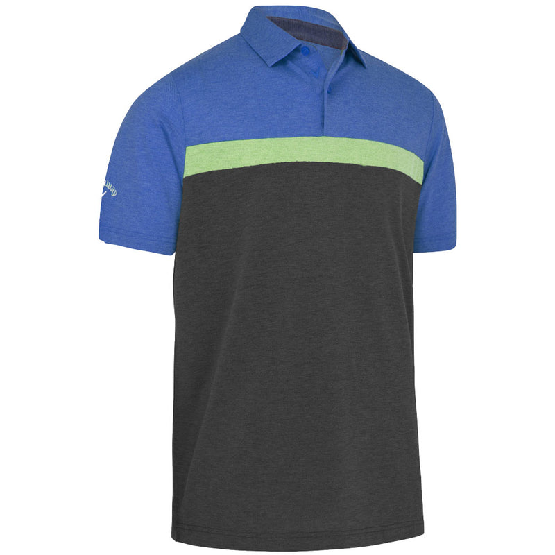Callaway Soft Touch Colour Block Polo Shirt - Magnetic Blue Heather