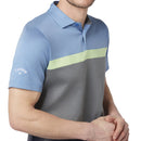 Callaway Soft Touch Colour Block Polo Shirt - Magnetic Blue Heather