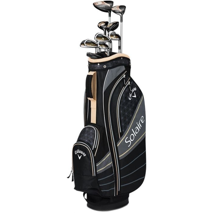 Callaway Solaire ゴルフバッグ＆手提げバック Callaway Solaire 8-Piece Cart Bag Package Set Champagne - Ladies