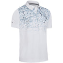Callaway Splatter Paint Ombre Polo Shirt - Bright White