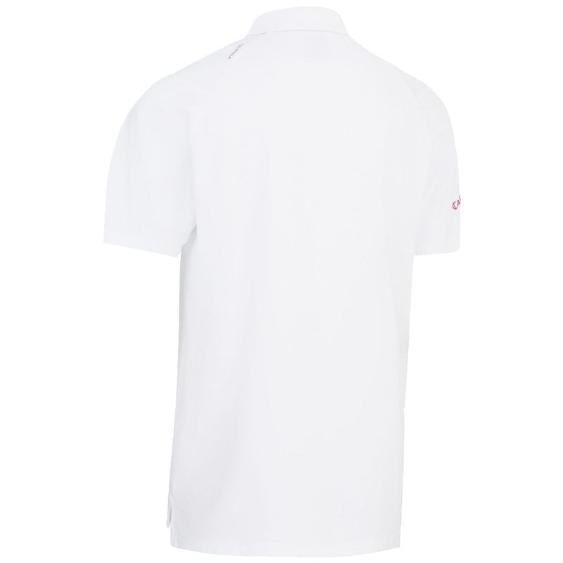 Callaway Energised Stripe Polo Shirt - Bright White