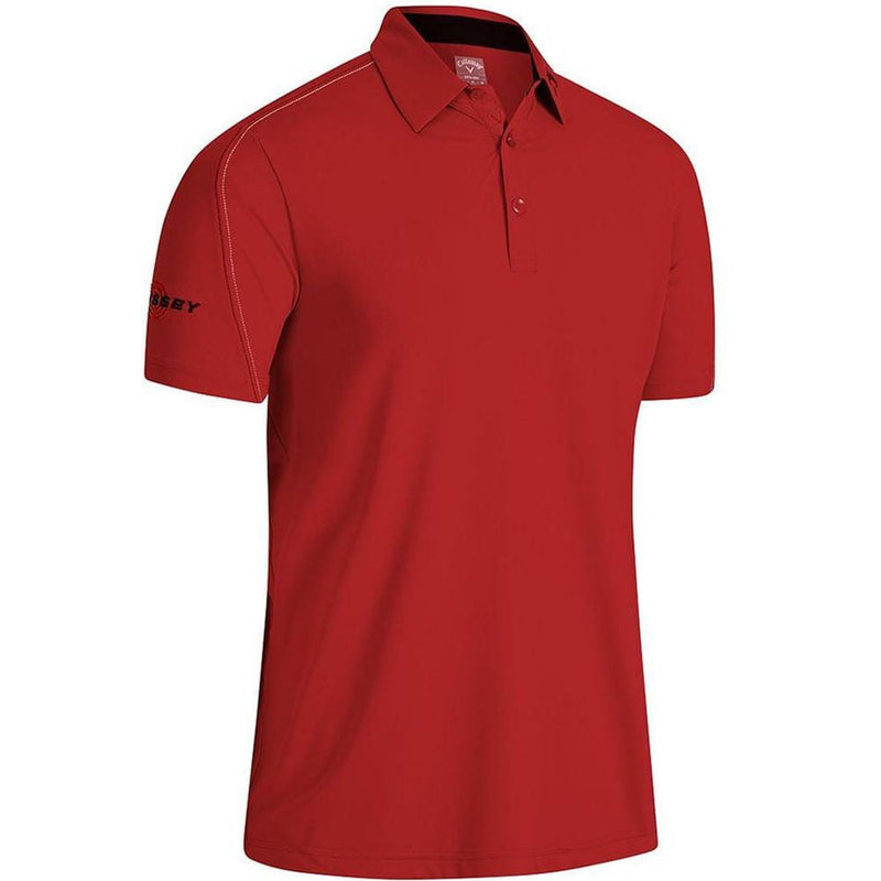 Callaway Stitched Colour Block Polo Shirt - True Red