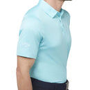Callaway Swing Tech Solid Print Polo Shirt - Santorini Blue