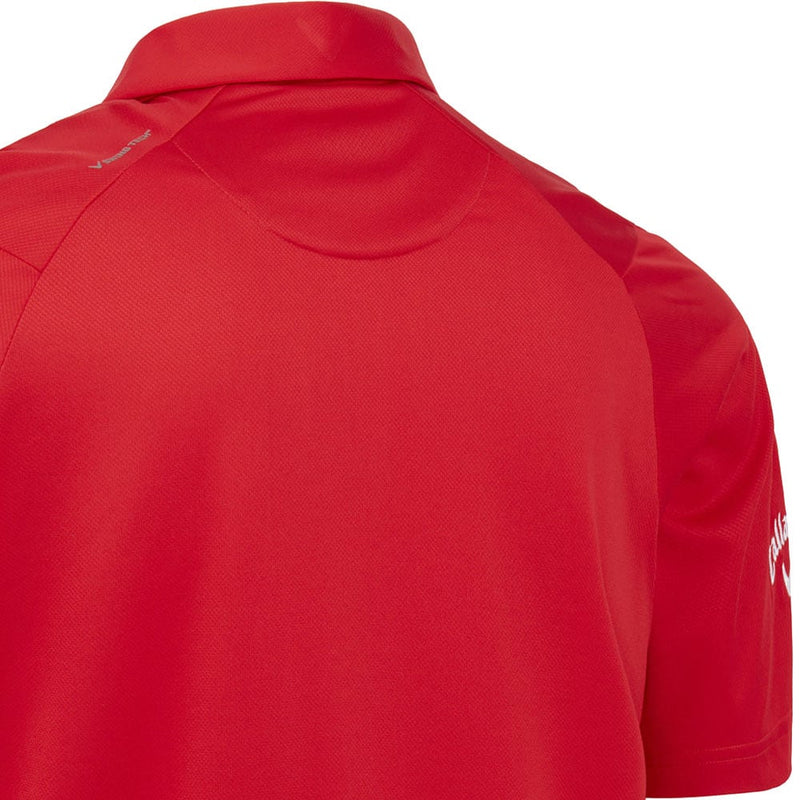Callaway Swing Tech Solid Print Polo Shirt - True Red