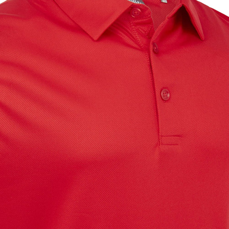 Callaway Swing Tech Solid Print Polo Shirt - True Red