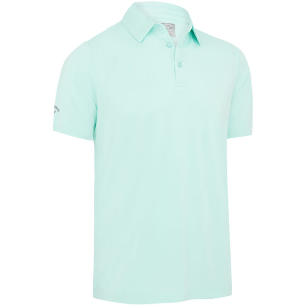 Callaway Swing Tech Solid Polo Shirt - Aruba Blue