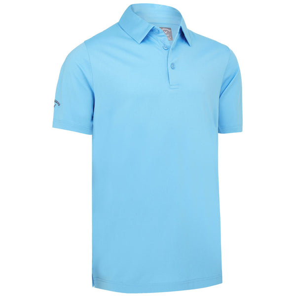 Callaway Swing Tech Solid Polo Shirt - Blue Grotto