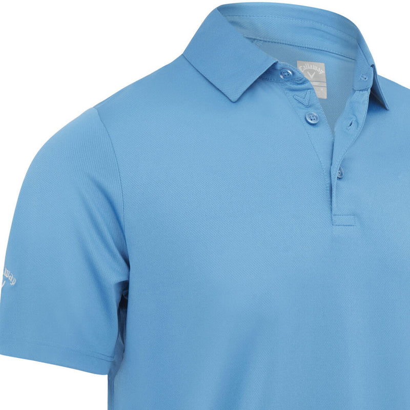 Callaway Swing Tech Solid Polo Shirt - Vallarta Blue