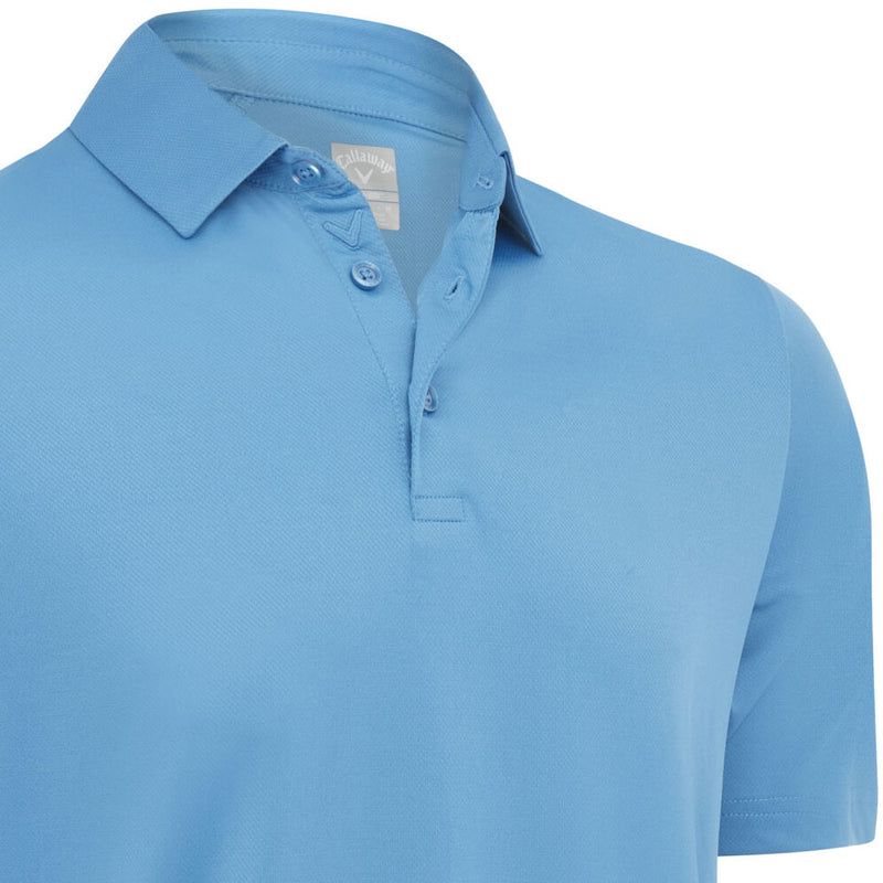 Callaway Swing Tech Solid Polo Shirt - Vallarta Blue