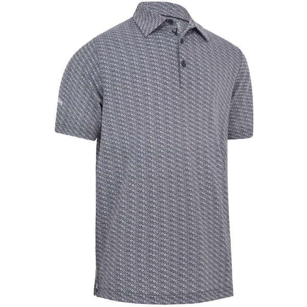 Callaway Tie Dye Foulard Print Polo Shirt - Caviar
