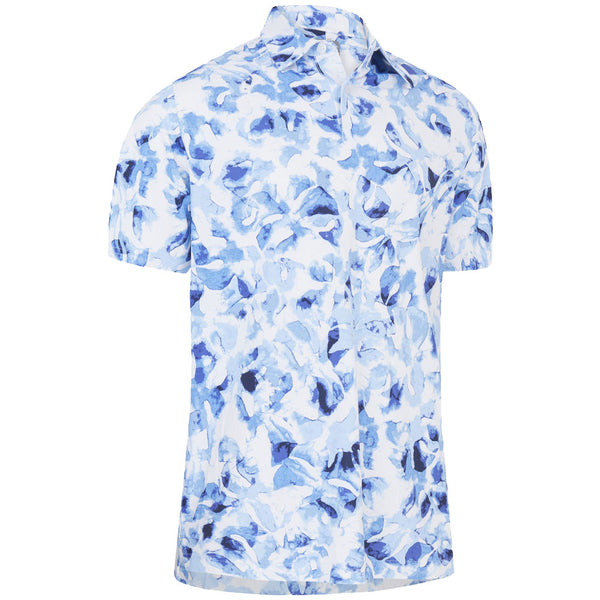Callaway Tie Dye Leaf Pint Polo Shirt - Bright White