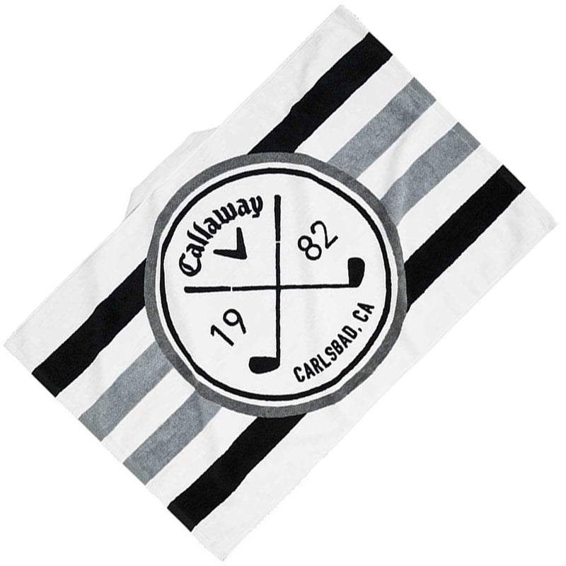 Callaway Tour Towel - White/Black/Charcoal
