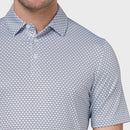 Callaway Trademark Ombre Chev Print Polo Shirt - Bright White