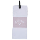 Callaway Trifold Towel - Mauve/White
