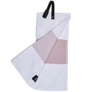 Callaway Trifold Towel - Mauve/White