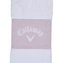 Callaway Trifold Towel - Mauve/White