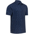 Callaway Zodiac Novelty Print Polo Shirt - Mazarine Blue Heather