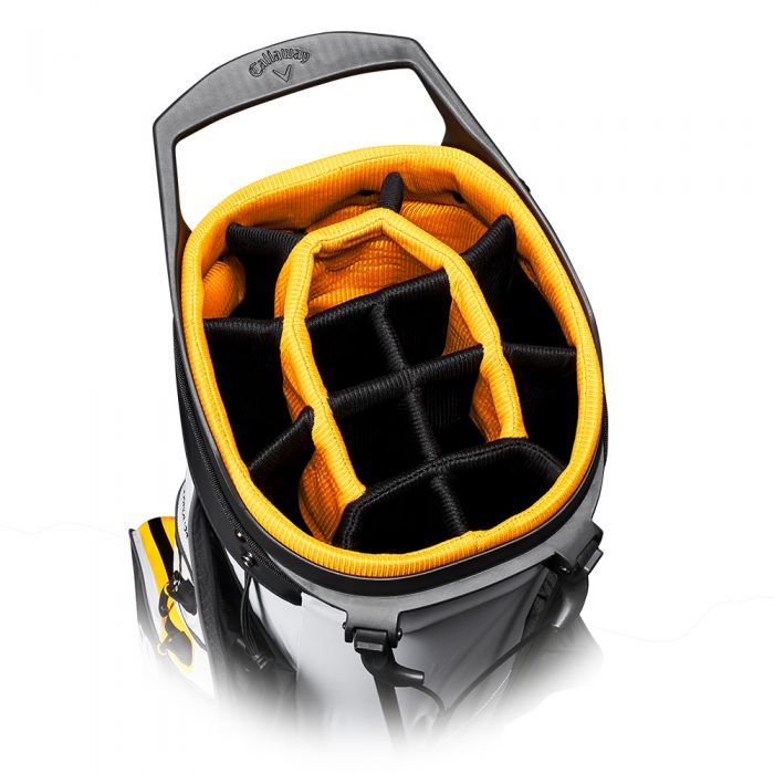 Callaway MAVRIK Hyper Dry 14 Stand Bag - Black/White/Orange