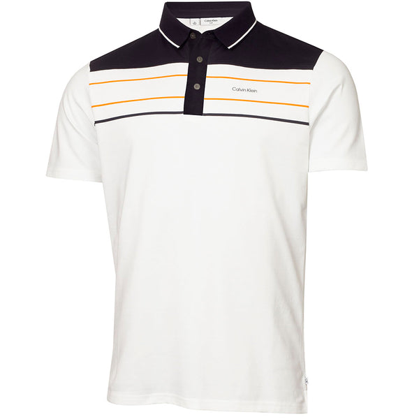 Calvin Klein Blackwater Polo Shirt - White/Orange