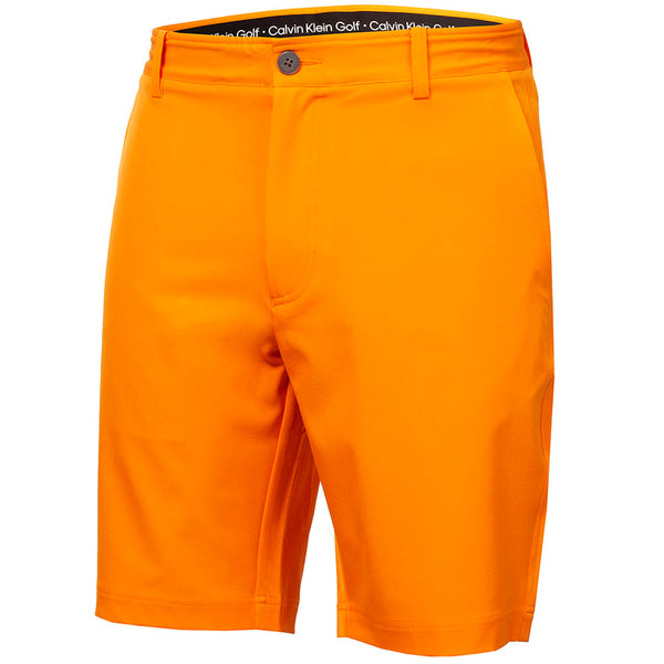 Calvin Klein Bullet Regular Fit Stretch Shorts - Orange