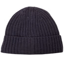 Calvin Klein Chunky Knit Badge Beanie - Peacoat Marl
