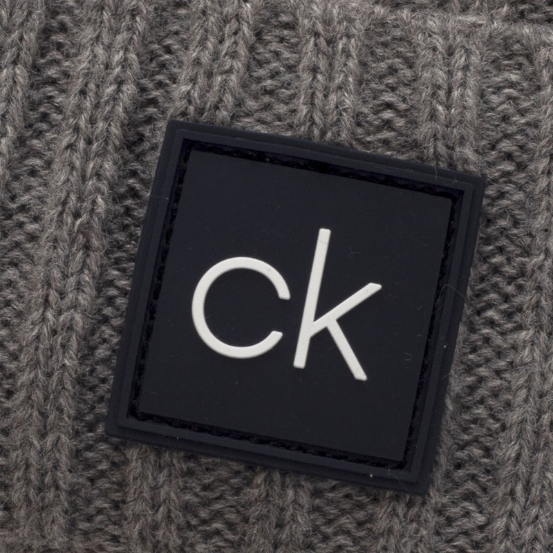 Calvin Klein Chunky Knit Beanie - Grey Marl