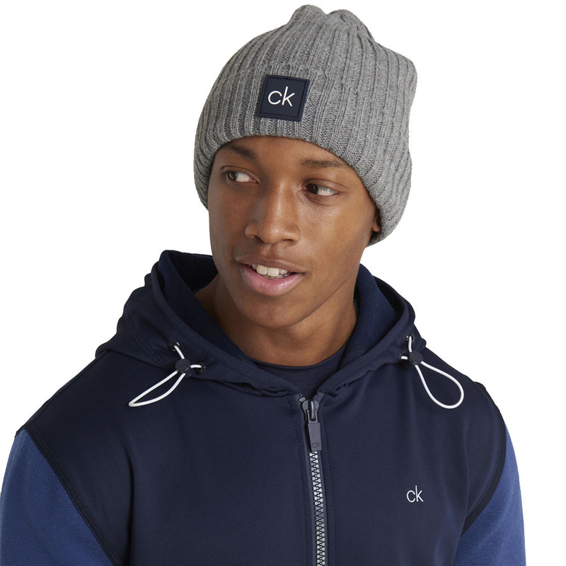 Calvin Klein Chunky Knit Beanie - Grey Marl