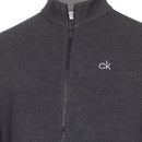 Calvin Klein Columbia Full Zip Sweater - Charcoal Marl