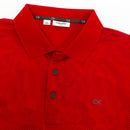 Calvin Klein Course Print Polo Shirt - Cardinal Red