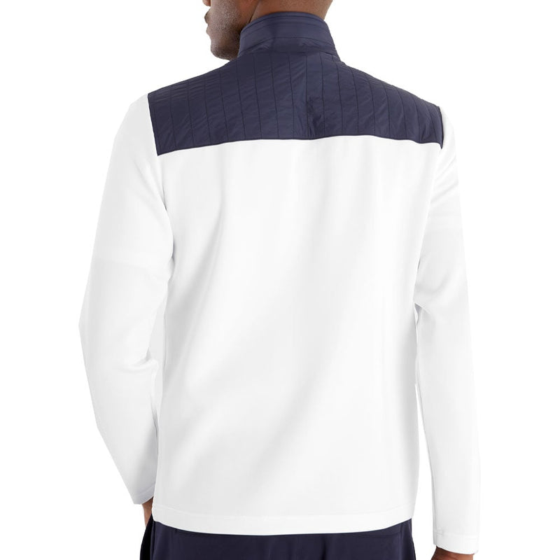 Calvin Klein Danvers 1/4 Zip Pullover - White/Navy